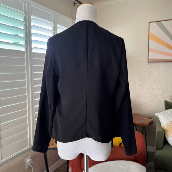 Mossimo black layered asymmetrical blazer - Picture 6 of 8